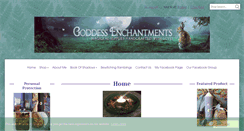 Desktop Screenshot of goddess-enchantments.co.uk