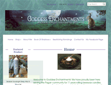 Tablet Screenshot of goddess-enchantments.co.uk